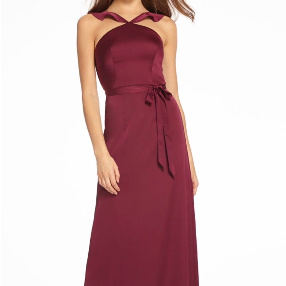 Monique Lhuillier Navy Bridesmaid Dress